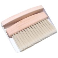 Ensemble Balai Brosse Tablepelle Poussière: Pelle à Poussière et Brosse à Main Brosse à Main en Bois Pellepoussière Balai à Farine Mini Balai Table - Brosse Table Brosse(nylon de pelle blanc)