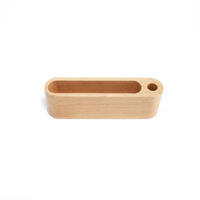 Support de Cartes de Visite,Présentoir de Carte de Visite,Bois Carte de Visite Professionnelle Organisateur,Avec Porte Stylo,pour le Travail de Bureau, Cartes de Visite et Cartes de Vœux(hêtre)