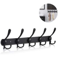 Coat Rack Wall Mounted,5 Tri Hooks For Hanging Coats,wall Coat Hanger-Ensoleillé