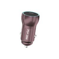 Chargeur pour électroportatif Chargeur de voiture Type-C Chargeur de voiture PD Chargeur de voiture pour téléphone portable (Marron)