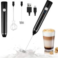 Mousseur à lait électrique, Mousseur à lait rechargeable USB, Mousseur à lait électrique 2 en 1, Ensoleillé