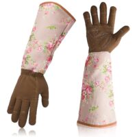 Gants de jardinage longs pour femmes Gants de jardin robustes résistants aux épines Gants de travail de jardin Gants
