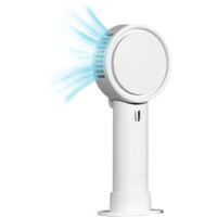 Hand Mini Fan, Mini Personal Fan Handheld Hot Flashes Fan Small Makeup Fan Strong Winds Portable Travel Fan with Lanyard Detachable Base for Girl Kids Shopping Hiking