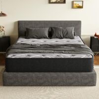 Colchón 135x190 (25cm)TEENO - Espuma Viscoelástica de Firmeza Media Hipoalergénico, Antiácaros y Antibacterias Colchón para Cama Individual