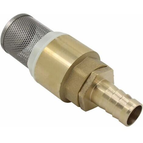 Clapet anti retour avec crepine 1/2 3/4 1 pouce avec douille 12 16 19mm - clapet de pied clapet crepine anti retour (Filetage 1 pollice + Raccords de tube 19mm) (1/3)