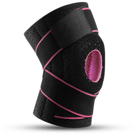 Genouillère pour femme et homme avec coussinets en gel pour la rotule et stabilisateurs latéraux, bandage pour le ménisque, genouillères (1/4)