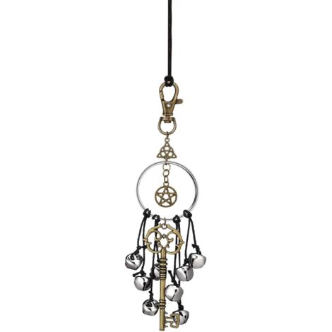 Cloches de sorcière pour la maison - Cloche de sorcière pour voiture - Porte-clés de porte avec cloches de sorcière - Carillons éoliens magiques wiccans (1/4)