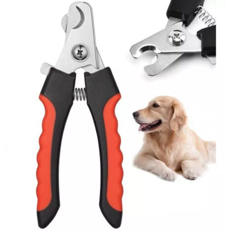 Coupe-griffes pour Chien et Chat avec Lime, Grand Modèle Rouge et Noir Version Renforcée