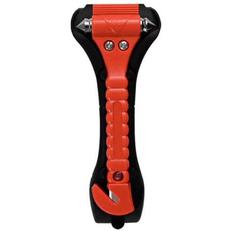 Marteau de sécurité automobile 2 en 1 avec support, marteau d’urgence avec coupe-ceinture pour voiture (1/5)