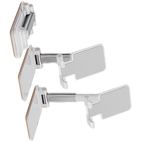 Support de téléphone réglable pour bureau et table, modèle T-3 couleur blanc perle (1/5)
