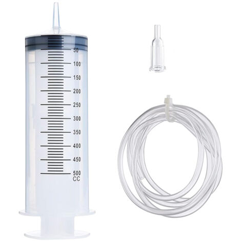 Seringue doseuse 500 ml avec tuyau 1,3 m, seringue plastique grand débit version export (1/5)