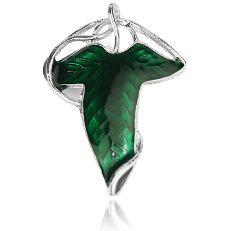 Broche Feuille Verte Style Fantaisie en Alliage, Pin’s Rétro Relief 3D pour Vêtement, Sac et Accessoires (1/4)