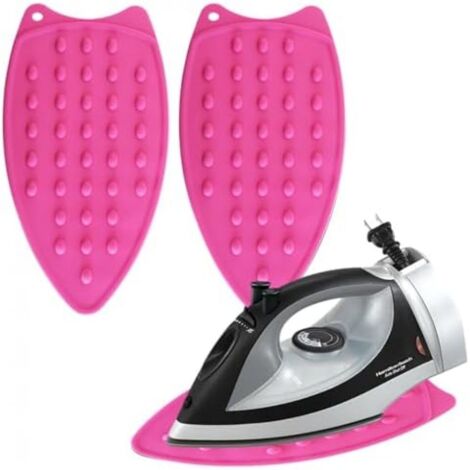 Deux coussins à repasser, coussins à repasser en silicone, coussins à repasser à picots en relief pour éviter les brûlures (1/5)