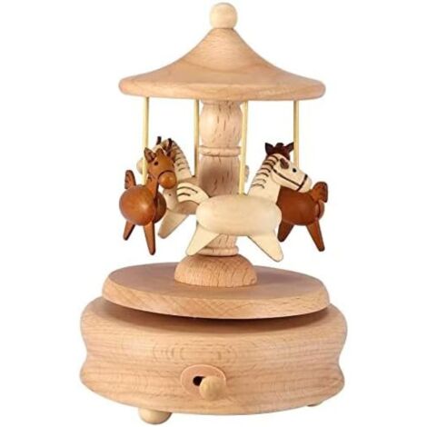Boîte à musique carrousel, boîte à sons créative octave « Ange dansant » (1/5)