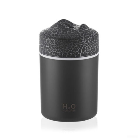 Humidificateur de voiture Mini diffuseur d'arômes - Motif fissure volcanique 7S 300 ml Gris (1/5)