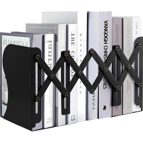Serre-livres noir, presse-livres, fournitures scolaires (1/5)