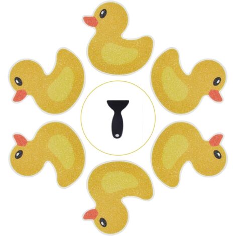 20 autocollants antidérapants en forme de canard, parfaits pour une utilisation dans la salle de bain. (1/5)