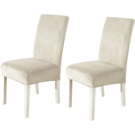 Housses de chaises en velours — Housses universelles toutes saisons pour chaises de maison, de salle à manger et d'hôtel (1/5)