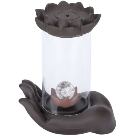 dirigéLampe brûleur d'encens en forme de cascade, idéale pour la décoration de la maison, du bureau et du salon de thé. (1/5)