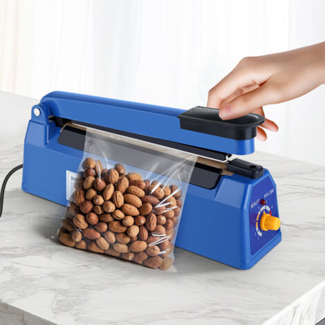 Machine de scellage électrique pour sacs alimentaires, bleue (1/4)