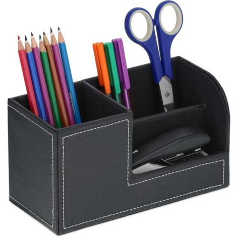 Pot en bois pour stylos,porte-stylos,organisateur de bureau–crayons et fournitures de bureau–accessoire et décoration de bureau (1/5)