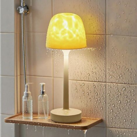 Lampe de douche SPA étanche-Projecteur de salle de bain-Lampe de table LED étanche-Commandes tactiles et télécommande-Idéale pour (1/5)