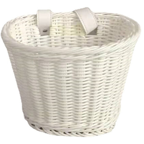 Panier de vélo tissé à la main, grande capacité, robuste, facile à installer, à fixer sur le guidon. (1/5)