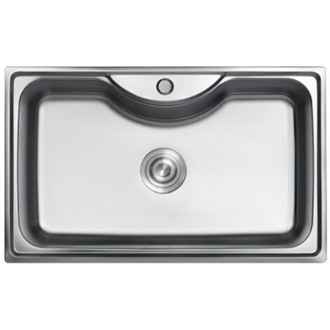 Fregadero Ares Acero Inox 80x49 cm Sobre Encimera