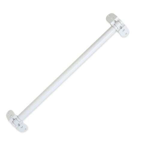 Bisagra Movi Corner tubular 80 cm para mueble rincón cocina Bisagra rinconera doble puerta acero Blanco Mate