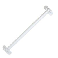 Bisagra Movi Corner tubular 80 cm para mueble rincón cocina Bisagra rinconera doble puerta acero Blanco Mate