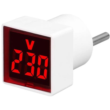 Indicateur lumineux de tension alternative à affichage numérique domestique de type prise
