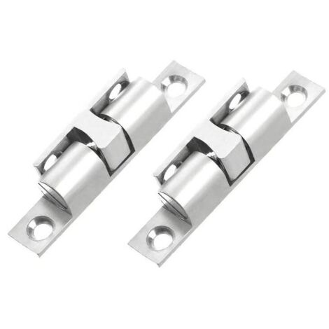 Promotion, Loqueteau à Billes Cuivre Rouleau Loqueteau Fermeture Loqueteau à Double Bille avec vis pour Fermeture de Placard et Meuble - argent (8 Pièces, 70mm),AAFGVC (1/5)