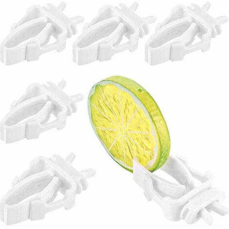 6 Pièces Oiseaux Porte-Nourriture pour Animaux Perroquet Pinces pour Cage à Oiseaux Mangeoire à Fruits pour Oiseaux Support de Nourriture pour Oiseaux Perroquet Oiseau Cage Accessoires pour Canaris (1/5)