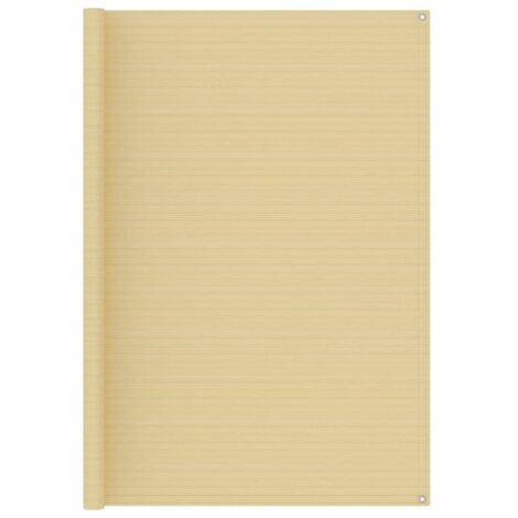 Tapis extérieur Tapis de tente Tapis de Camping 200x400 cm Beige 52706 (1/4)
