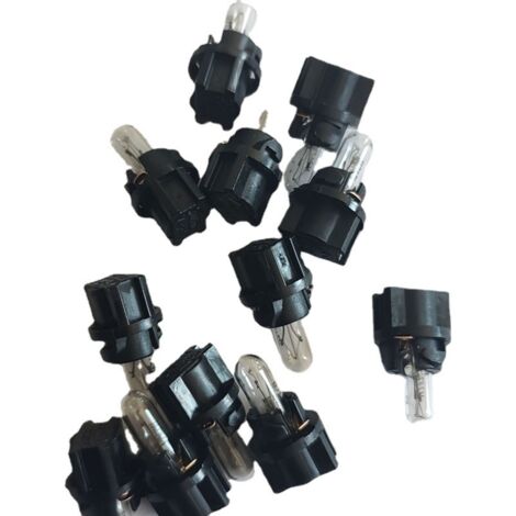 Aafgvc – Lot de 25 ampoules T5 12V 1,2W jaune clair pour tableau de bord voiture – Remplacement facile – Matériau plastique durable (1/3)