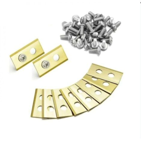 30 x lames de couteau en titane, lames de remplacement pour tondeuse à gazon robotisée Applicable à Worx Landroid, lames en titane de haute qualité de 1 mm et vis dacrométriques améliorées (1/4)