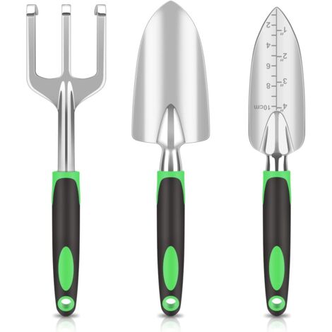 Aluminium Outil de Jardinage 3pcs Tough Résistant à la Corrosion Kit de Jardinage Présent Adulte (1/2)