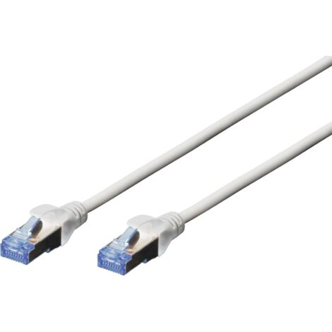 Câbles réseau SF/UTP CAT 5e Digitus - [1x RJ45 mâle - 1x RJ45 mâle] - 0.50 m - gris - 971701 R49479 (1/2)