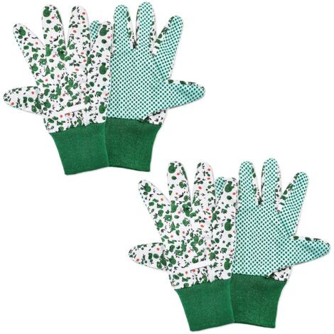 2 Paires Gants de Jardinage pour Femme Gants de Travail de Jardin Gants de Travail de Jardin Antidérapants et Respirants (1/5)