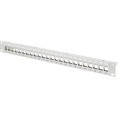 Panneau de brassage 24 ports Digitus DN-91410 non équipé 1 UH W966371 (1/3)