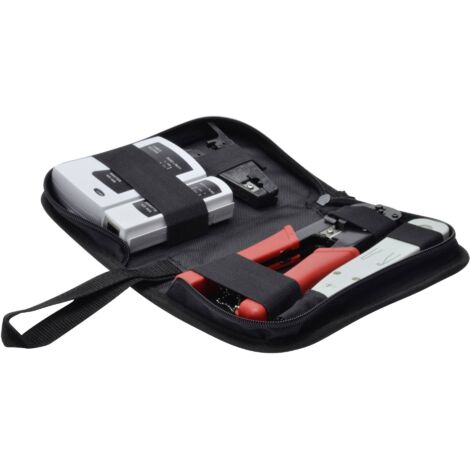 DN-94022 Kit d'outils réseau noir gris rouge (1/6)