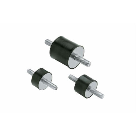 Lem Select – Silent bloc universel male x male Ø25 mm x 20 mm M6 x 18 mm – Lot de 2 – Amortissement des vibrations – Charge max 45 kg - M6X18 (1/2)