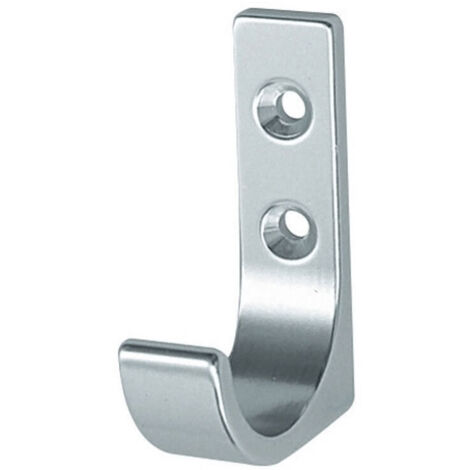 Porte manteau aluminium décor argent – Hauteur 65 mm – Profondeur 51,5 mm – Fixation murale simple – Rangement optimal dressing (1/2)