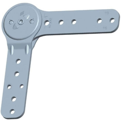 Itar – Compas multipositions pour meuble – Sens réversible – Longueur 240 mm – Ouverture 90° – Acier pour fixation EA 32