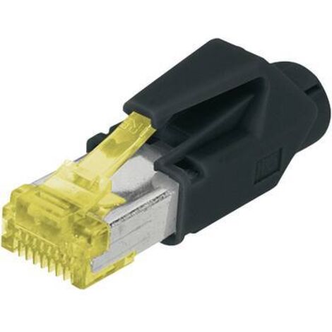 Digitus A-MO6 8/8 HRS Fiche modulaire RJ45 CAT 6, blindée, avec manchon anti-courbure A-MO6 8/8 HRS (1/2)