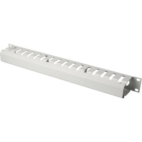 DIGITUS Rangierpanel 1HE Abnehmbare Rückblende grau (1/2)