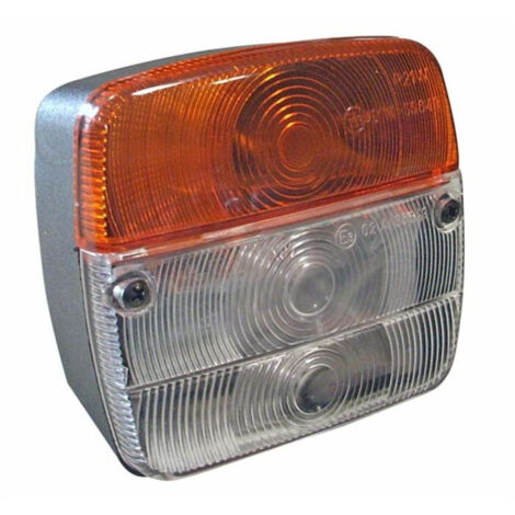 Lem Select – Feu avant droite-gauche 2 fonctions 108x103 mm – Ampoule 12V 21W – Applications : remorques, caravanes, tracteurs agricoles