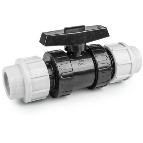 Lem Select – Vanne à sphère PN16 pour tuyaux PE 20 mm – Contrôle de débit efficace – Compatible irrigation et plomberie – Pression 16 bars (1/2)