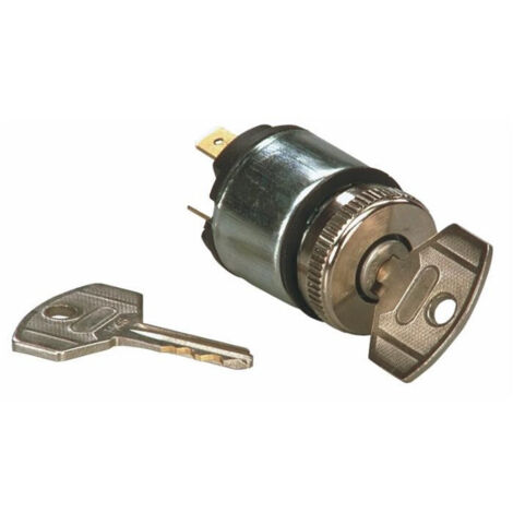 Lem Select – Contacteur 2 positions avec clé marche/arret – Indice de protection IP54 – Courant 10A – Connexions à fiches plates Ø 22.5 mm
