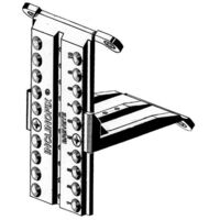 Itar – Fixation sous pente inclinofix – Décor blanc – Matériau plastique – Articulation haute résistance pour châssis 17 à 63°